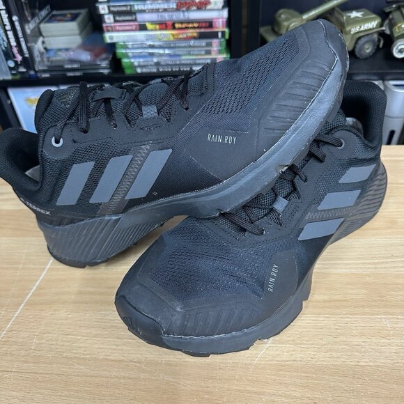 Adidas Terrex Rain RDY Hiking Black Shoe Men US 11.5 ART FZ3036 Black - Picture 2 of 6